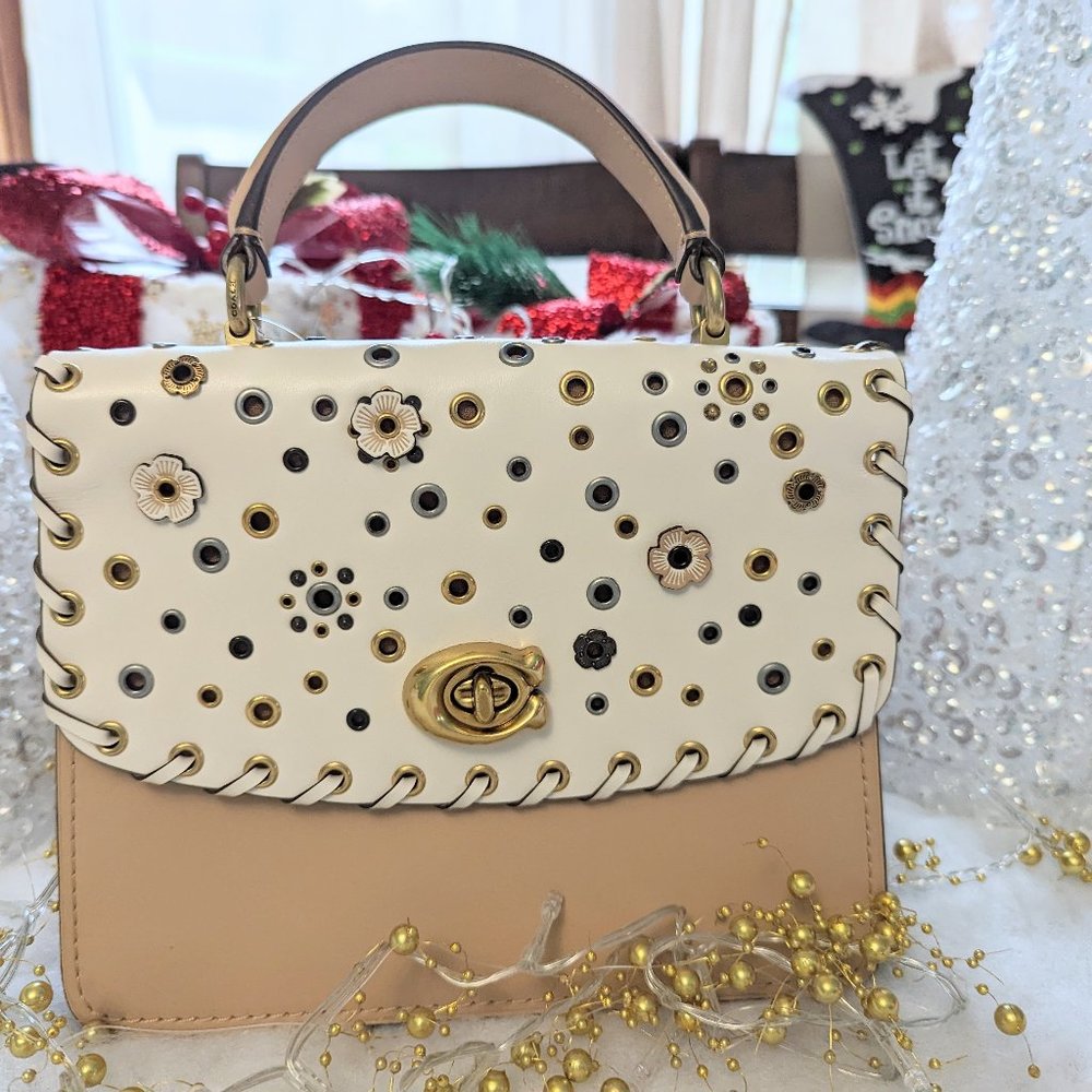 Coach Top Handle with Rivets